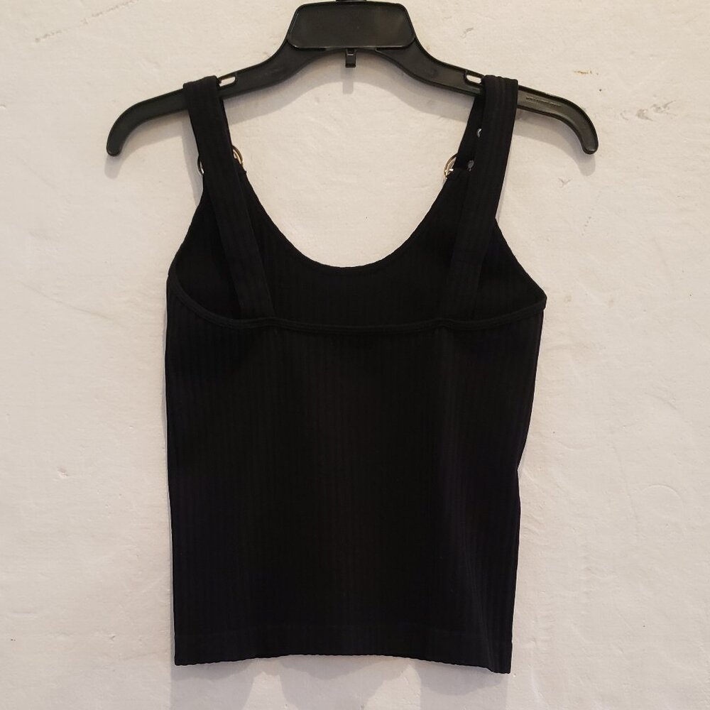 Bella Seamless Adjustable Stretch Tank Top with Silver Hardware - Picture 5 of 6